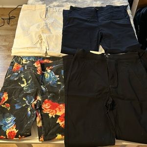 Women’s pants 4 pairs. Sizes M, 4, 4, 6 $20 for all